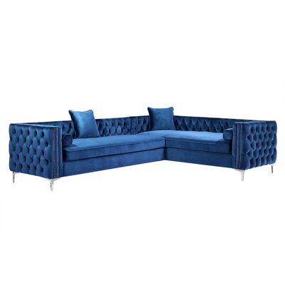 Audrey Royal Blue Corner Couch